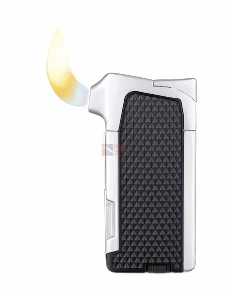 Зажигалка трубочная Passatore с тампером, черная-хром 234-091