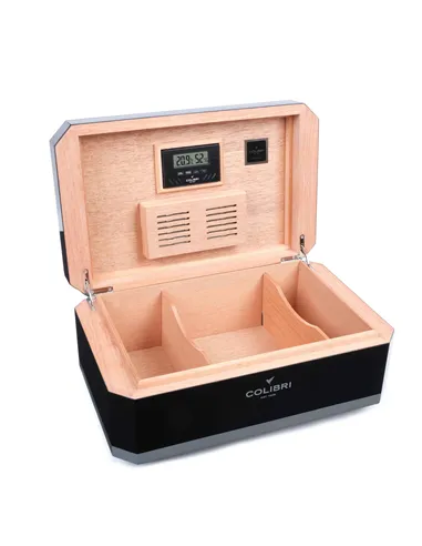 Хьюмидор Colibri Rally на 100 сигар, Алюминий и черный лак-HU360T1