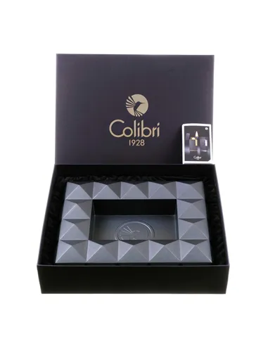 Пепельница Colibri Quasar на 8 сигар, Оружейная сталь-AT100T3