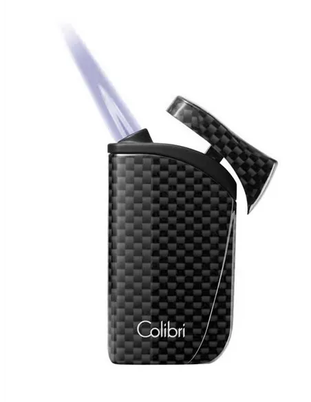 Зажигалка сигарная Colibri Falcon, черный карбон