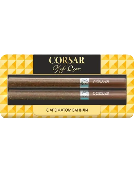 Сигариллы Corsar Of The Queen - Vanilla (с ароматом ванили) - 2 шт. (Блистер)