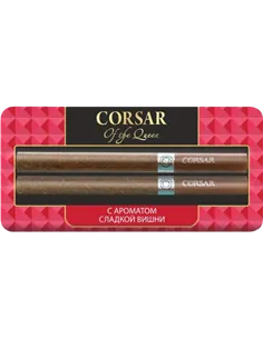 Сигариллы Corsar Of The Queen - Sweet Cherry (с ароматом сладкой вишни) - 2 шт. (Блистер)