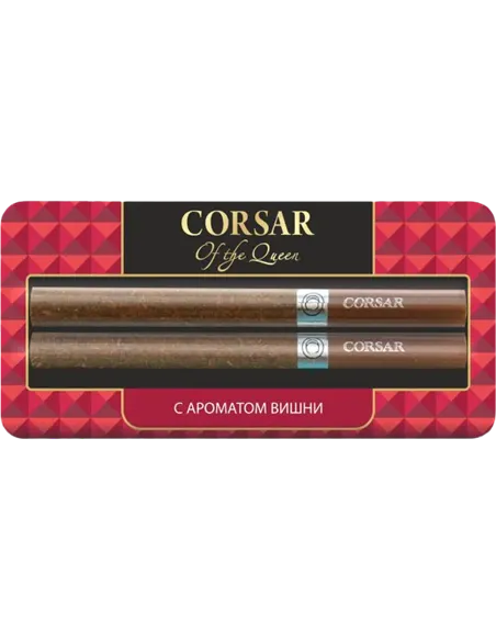 Сигариллы Corsar Of The Queen - Cherry (с ароматом вишни)  - 2 шт. (Блистер)