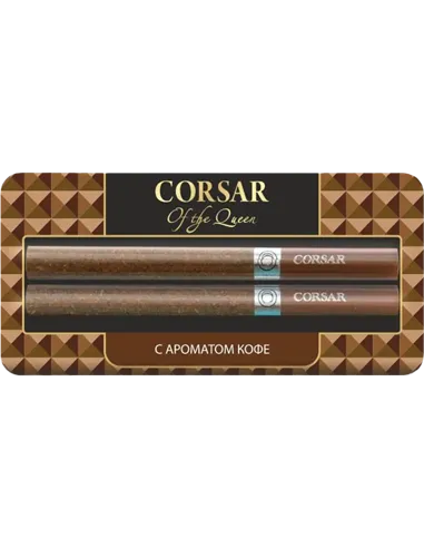 Сигариллы Corsar Of The Queen - Coffee (с ароматом кофе) - 2 шт. (Блистер)