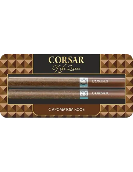 Сигариллы Corsar Of The Queen - Coffee (с ароматом кофе) - 2 шт. (Блистер)