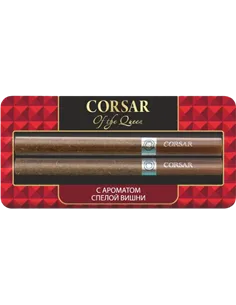 Сигариллы Corsar Of The Queen - Cherry Gold (с ароматом спелой вишни) - 2 шт. (Блистер)