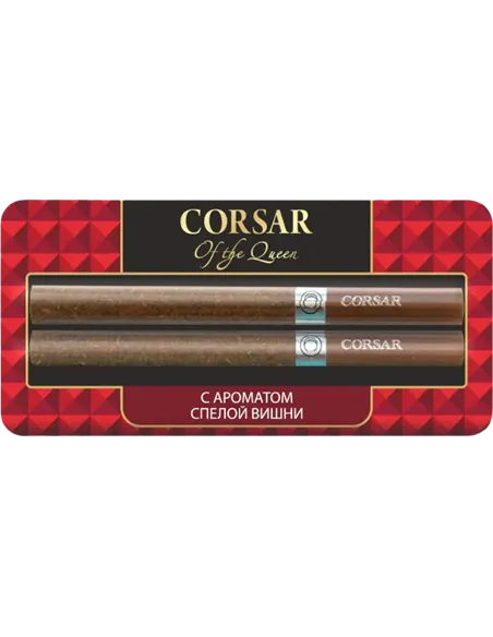 Сигариллы Corsar Of The Queen - Cherry Gold (с ароматом спелой вишни) - 2 шт. (Блистер)