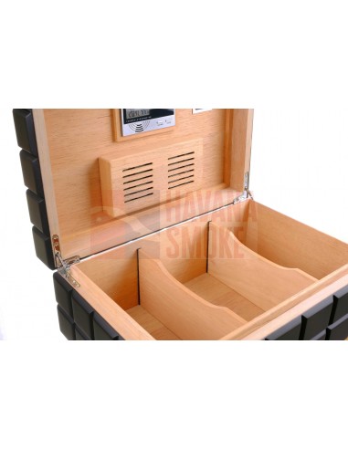 Хьюмидор Colibri Heritage на 80 сигар, Черный лак HU500T1 - купить в интернет-магазине Havana Smoke