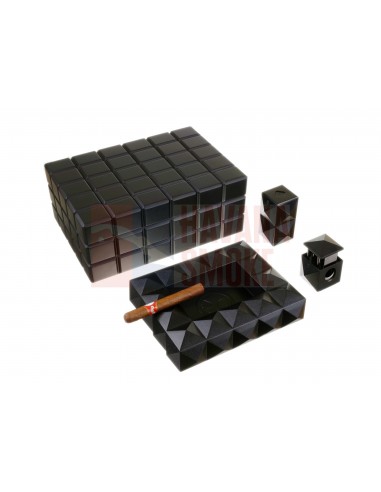 Хьюмидор Colibri Heritage на 80 сигар, Черный лак HU500T1 - купить в интернет-магазине Havana Smoke