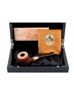 Трубка SER JACOPO Leonardo da Vinci Rustic Straight Cumberland в шкатулке