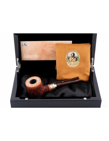 Трубка SER JACOPO Leonardo da Vinci Rustic Straight Cumberland в шкатулке