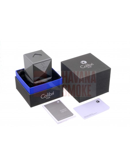 Зажигалка настольная Colibri Quasar, тройное турбопламя, Оружейная сталь LI710T3 - купить в интернет-магазине Havana Smoke