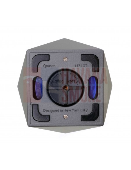 Зажигалка настольная Colibri Quasar, тройное турбопламя, Оружейная сталь LI710T3 - купить в интернет-магазине Havana Smoke