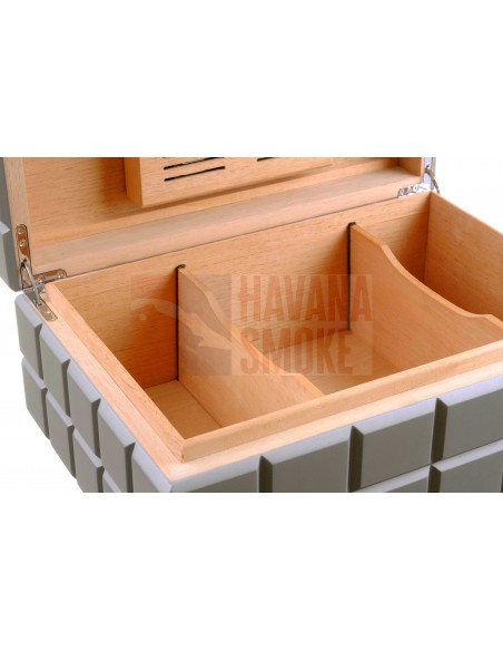 Хьюмидор Colibri Heritage на 80 сигар, Серый лак HU500T3 - купить в интернет-магазине Havana Smoke