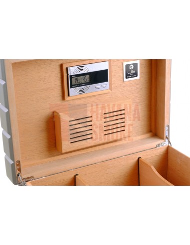 Хьюмидор Colibri Heritage на 80 сигар, Серый лак HU500T3 - купить в интернет-магазине Havana Smoke