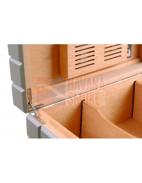 Хьюмидор Colibri Heritage на 80 сигар, Серый лак HU500T3 - купить в интернет-магазине Havana Smoke