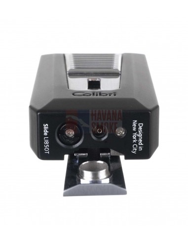 Зажигалка сигарная Colibri Slide (двойное пламя), черная-хром - купить в интернет-магазине Havana Smoke