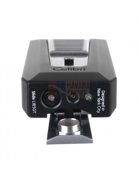 Зажигалка сигарная Colibri Slide (двойное пламя), черная-хром - купить в интернет-магазине Havana Smoke