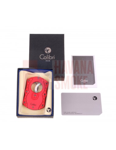 Гильотина Colibri Quasar, красная CU100T75 - купить в интернет-магазине Havana Smoke