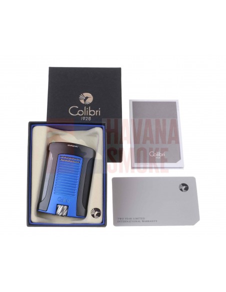 Зажигалка сигарная Colibri Daytona, черно-синяя LI770T13 - купить в интернет-магазине Havana Smoke