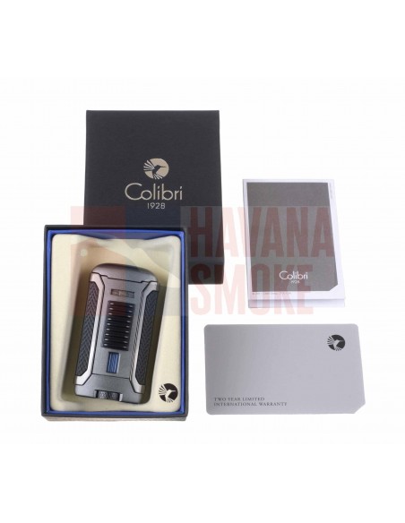 Зажигалка сигарная Colibri Apex, серая - купить в интернет-магазине Havana Smoke