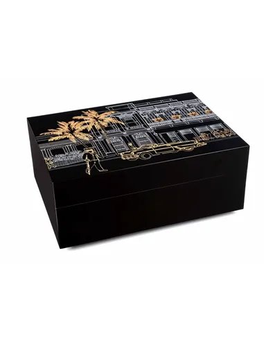 Хьюмидор Gentili Havana на 50 сигар, Черный лак