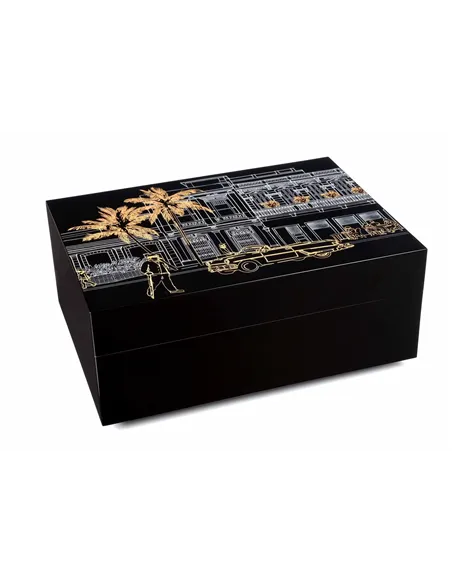 Хьюмидор Gentili Havana на 50 сигар, Черный лак