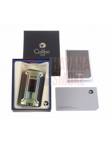 Зажигалка сигарная Colibri Apex, зеленая - купить в интернет-магазине Havana Smoke