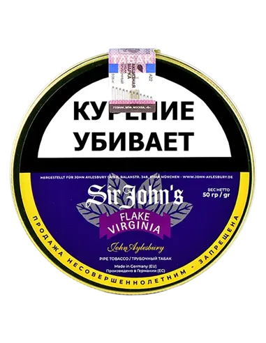 Табак John Aylesbury - Sir John's  FLAKE  Virginia (50 гр)