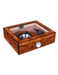 Хьюмидор Lubinski на 30 сигар с подарочным набором, Вяз матовый QB309