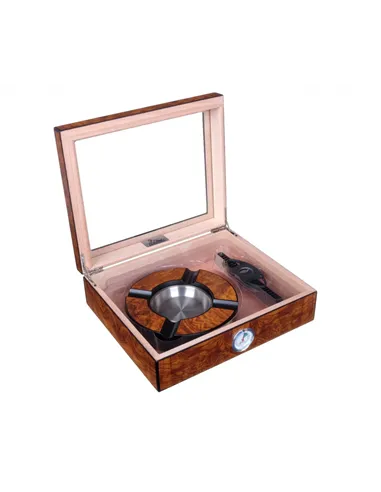 Хьюмидор Lubinski на 30 сигар с подарочным набором, Вяз матовый QB309