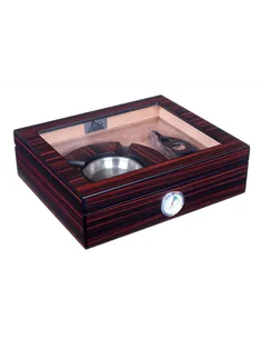 Хьюмидор Lubinski на 30 сигар с подарочным набором, Эбеновое дерево QB310