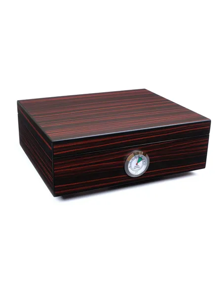Хьюмидор Lubinski на 40 сигар с подарочным набором, Эбеновое дерево QB205