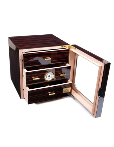 Хьюмидор-шкаф Lubinski на 100 сигар, Эбеновое дерево Q219