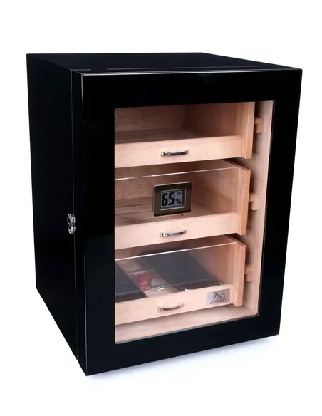 Хьюмидор-шкаф Lubinski на 150 сигар, Черный лак Q1004
