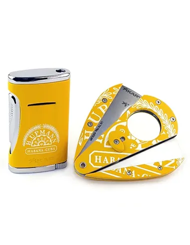 Подарочный набор - зажигалка+гильотина - H.Upmann & Xikar