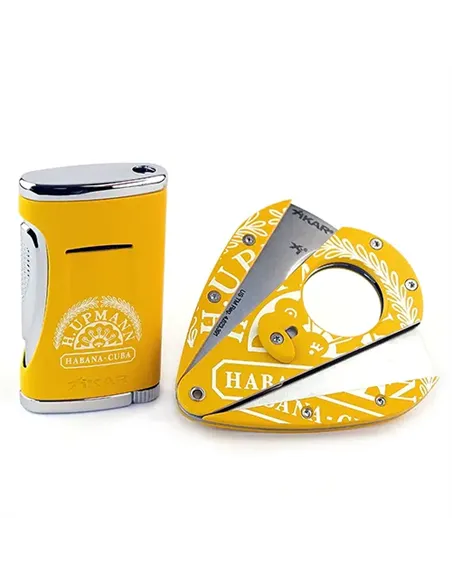 Подарочный набор - зажигалка+гильотина - H.Upmann & Xikar