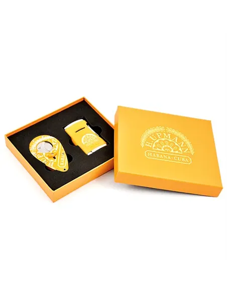 Подарочный набор - зажигалка+гильотина - H.Upmann & Xikar