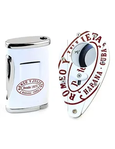Подарочный набор - зажигалка+гильотина - Romeo y Julieta & Xikar