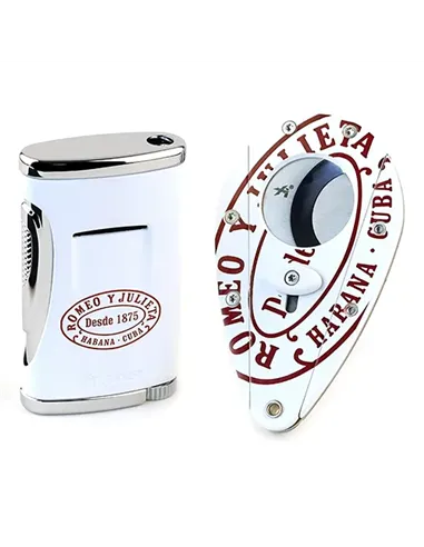 Подарочный набор - зажигалка+гильотина - Romeo y Julieta & Xikar