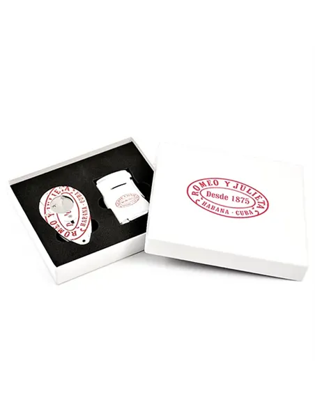 Подарочный набор - зажигалка+гильотина - Romeo y Julieta & Xikar