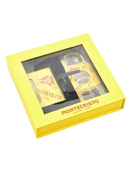 Подарочный набор - зажигалка+гильотина - Montecristo