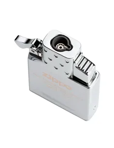             65826 Газовый вставной блок для широкой зажигалки Zippo, одинарное пламя, нержавеющая сталь