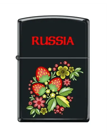             Зажигалка Zippo Z218 RUSSIAN KHOKHLOMA Ягода-Малина