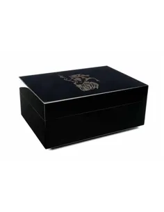 Хьюмидор Gentili Fumatore Dorato на 50 сигар, Черный лак