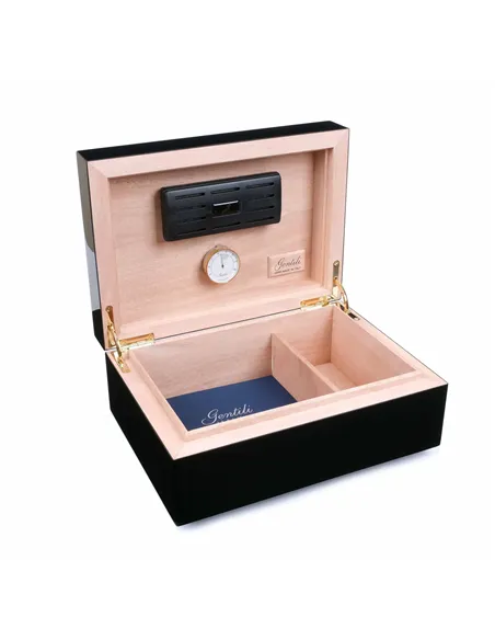 Хьюмидор Gentili Fumatore Dorato на 50 сигар, Черный лак