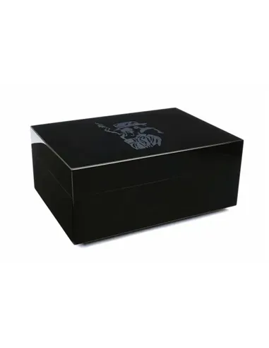 Хьюмидор Gentili Fumatore Argento на 50 сигар, Черный лак