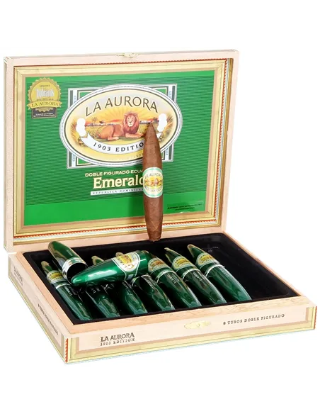 Сигара La Aurora - 1903 - Preferidos - Emerald Tubos