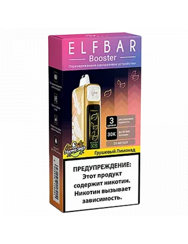 POD система Elf Bar - Booster 30.000 - Грушевый лимонад - 2% - (1 шт.)