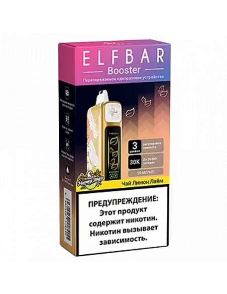 POD система Elf Bar - Booster 30.000 - Чай - Лимон - Лайм - 2% - (1 шт.)
